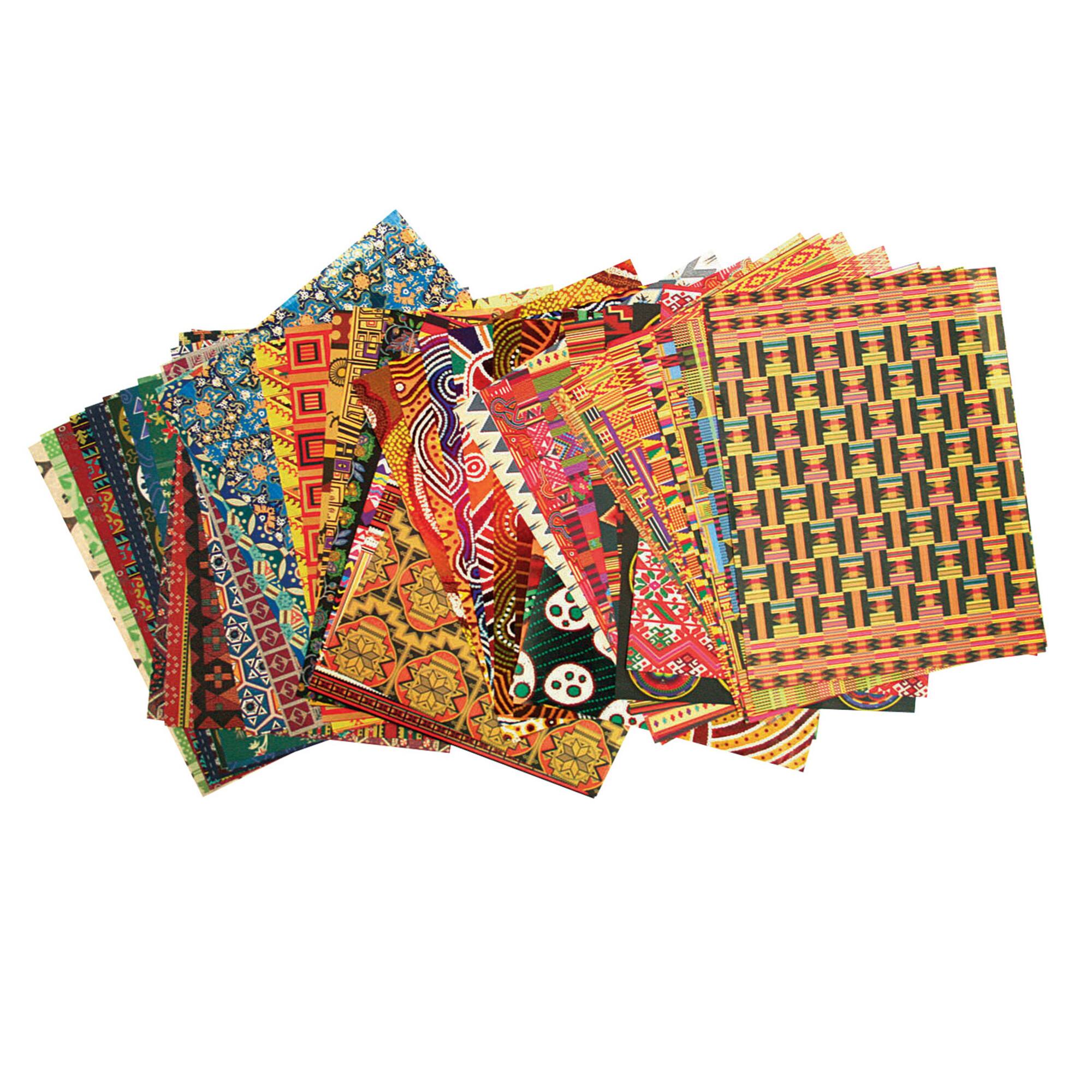 Roylco® 8.5" x 11" Multicolored Around the World Paper Collection, 96 Sheets